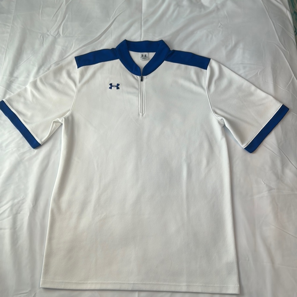 Under Armour Mens XXL 1/4 Zip Short Sleeve Warmup Pullover